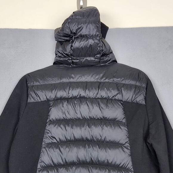 Michael Michael Kors Jacket Womens Medium Black Hooded Down Zip Puffer Coat - Picture 9 of 16